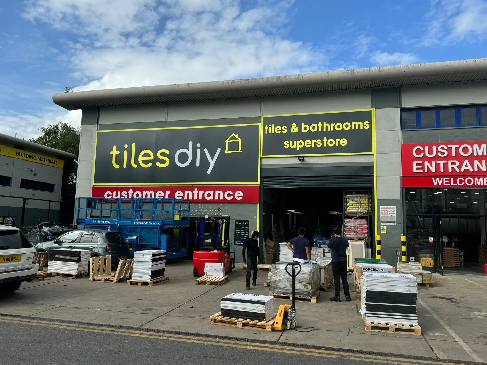 Retail signage for Tiles DIY designed and installed by Sign Architects Retail signage solutions for Tiles DIY highlighting customer-friendly navigation