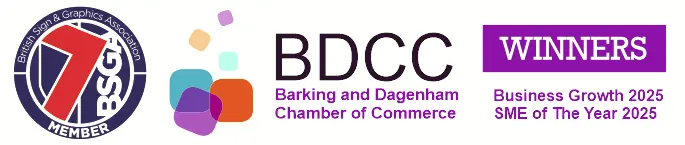 BDCC Business Growth 2025 and SME of the Year 2025 Winner Badge - Sign Architects