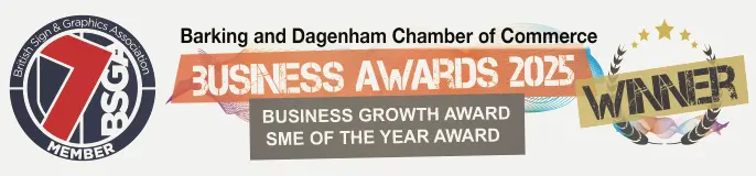 Sign Architects — British Sign & Graphics Association member and BDCC Business Awards 2025 winner for Business Growth and SME of the Year